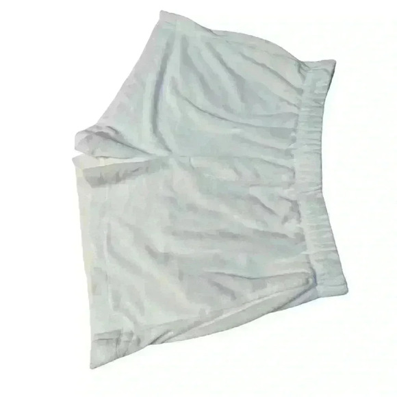 Free Assembly Womens Size M Terry Short Set Egret Sleeveless Front Tie EUC - Picture 10 of 16